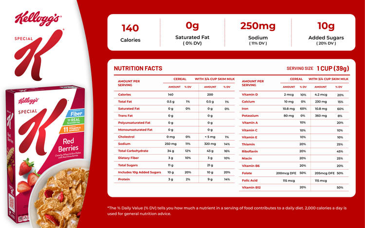 Special K Nutritional Info